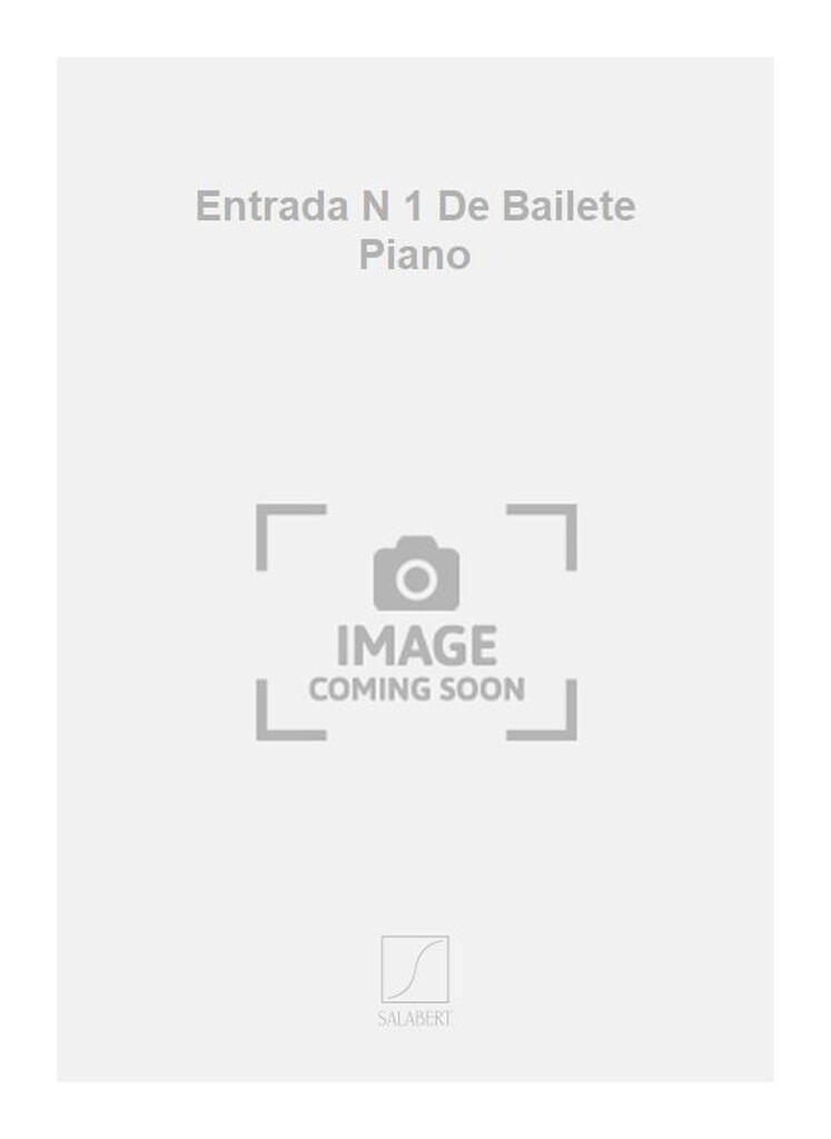 Entrada N 1 De Bailete Piano